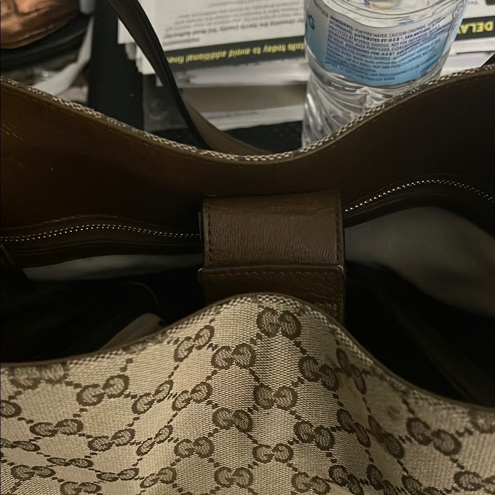 Gucci 1955 canvas tote bag gold horsebit - Picture 2 of 5
